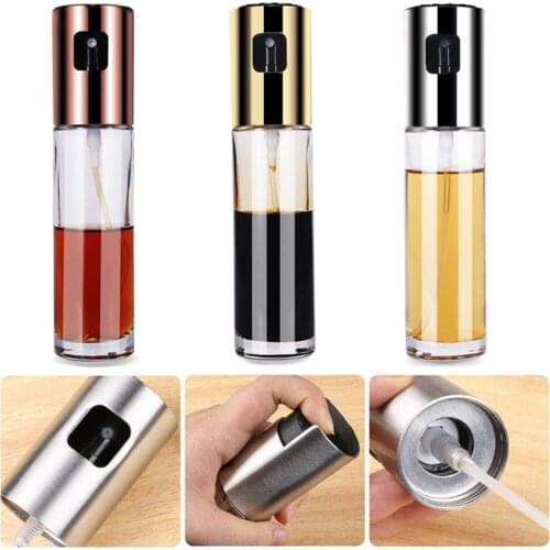 AYEVIN Kitchen Baking Oil Cook Spray Empty Bottle Vinegar Bottle Oil Dispenser Cooking Tool Salad BBQ Cooking Glass Oil Sprayer