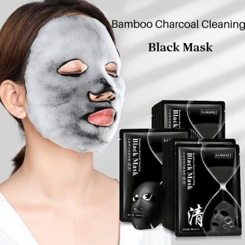 1PC Black Sea Salt Bubble Mask Blackhead Eliminators Purify Pore Moisturizing Exfoliating Facial Cleansing Serum Foam Black Mask