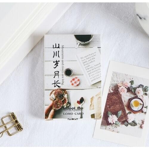 28 Sheets/Set Mountains and Rivers Are Long Lomo Card Mini Postcard/Greeting Card/Birthday Gift Card