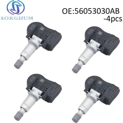4pcs 56053030AB Tire Pressure Sensors Fits For Mopar For Dodge For Jeep 68078861AA