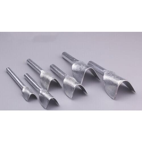 7pcs DIY 1/4 Handwork Leather Tool Belt Round Fillet Shaped Punch Tail Cut Round Belt Punch 15-45mm Tool Set