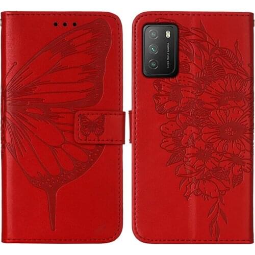 Phone Case For POCO M3 Case PU Leather butterfly Wallet slot Case On Xiaomi POCO M3 Flip Case For POCO X3 NFC Funda Cover Etui