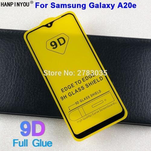 For Samsung Galaxy A20e A202F 5.8" 5D 6D 9D Full Glue Cover Toughened Tempered Glass Film Screen Protector Guard