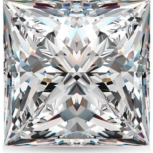 Loose Gemstones Moissanite Stones 3.5mm To 10mm D Color VVS1 Princess Cut Loose Beads Diamond For Women Wedding Ring Jewelry New