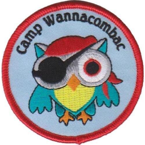 Parrot Embroidery Patch PVC Emblem Customized Embroidery Patches Wholesale Shirt Patches Made by Twill with Merrow Border