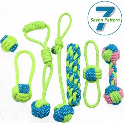 2020 New Fun Playing Green Rope Ball Toy For Large Small Cat Transfer Pet Supply Dog Toys Chew Teeth Clean Outdoor Training