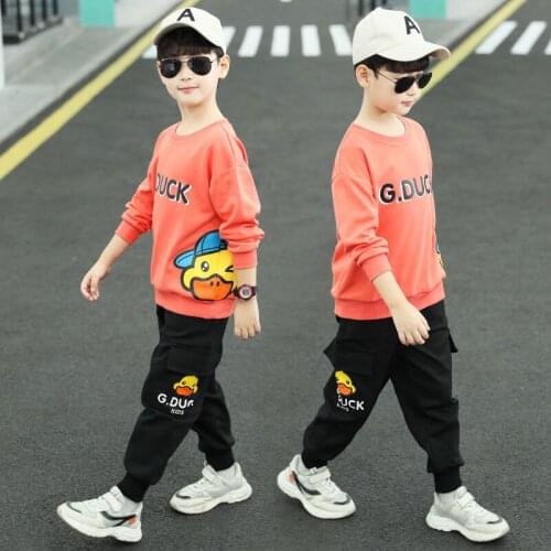 New Spring 4-14 Years Boys Clothing Sets Teenagers Baby Boys Sports Clothing School Kids Suit Sets Uniform Boys Pants