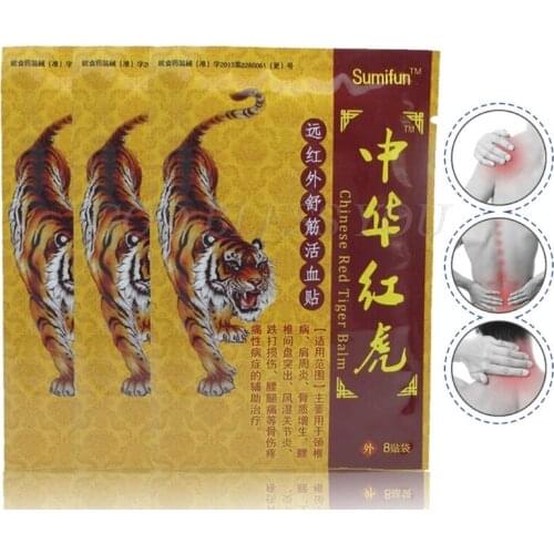8Pcs Tiger Medical Plaster Eliminate Inflammation Pain Health Care Ointment for Joints Relief Pain Patch Drop Shipping