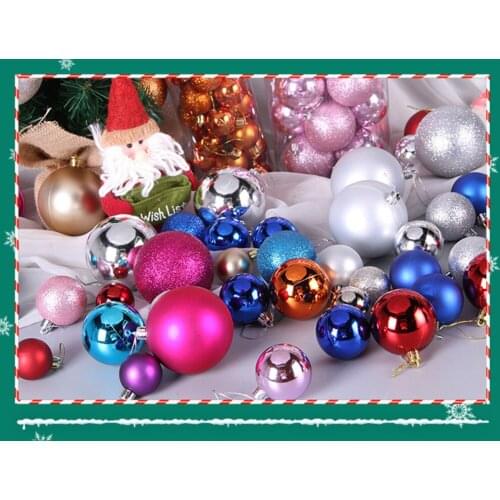 Christmas Balls Pendant Hanging Ball Plastic Decorations Home Holiday Navidad New Year Decor Gift Christmas Tree Ornaments 2021