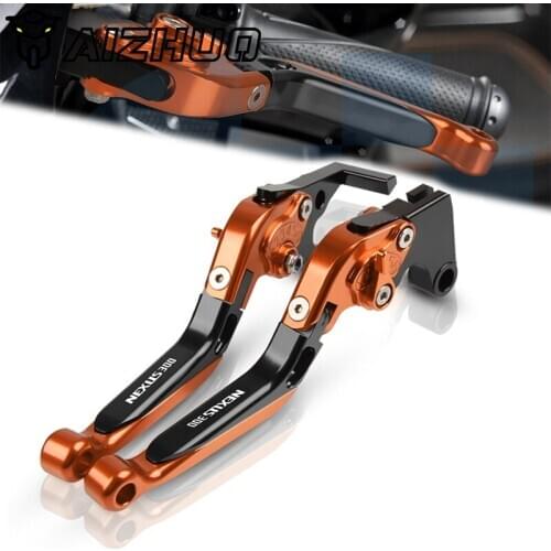 Motorcycle Clutch Brake Lever Aluminum Extendable Adjustable Foldable Levers For GILERA Nexus 300 E3 2008 2009 2010 2011 2012