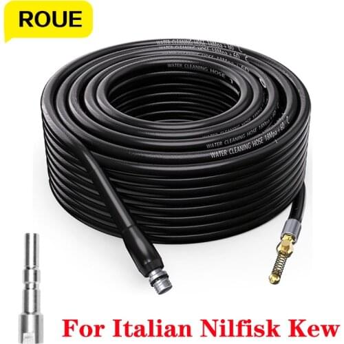 6~20M High Pressure Washer Sewer Water Cleaning Hose Sewage Clean Tools Spring Head for Italian Nilfisk Kew Alto Wap Calm