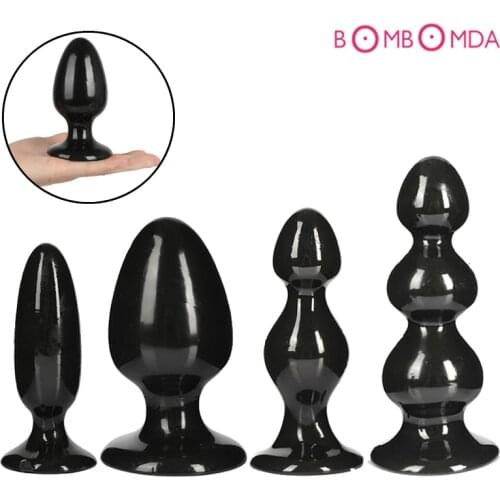 Silicone Butt Plug Prostate Vagina Massager Anal Beads Anal Plug with Suction Anus Dilator Adult Sex Toys for Men Women Gay