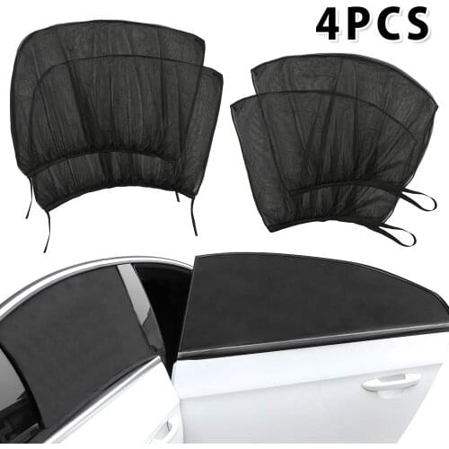 Sunshade Curtain Rear Window Cover UV Protection Sun Shade Visor Shield Window Film Car Accessories Auto Summer Styling 4/2pcs