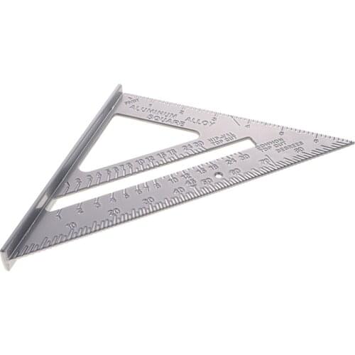 7'' 90 Degree Triangle Ruler + 12" Adjustable Combination Square Right Angle
