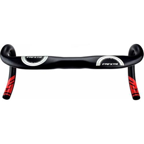FMFXTR Ultralight road bike curved handle broken wind bike aluminum alloy handlebar folding dead speed 31.8 * 420mm curved handl