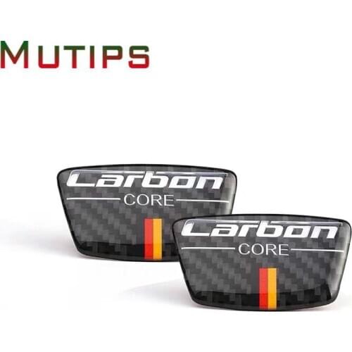 Mutips car body fender door pillar cover decoration carbon fiber sticker universal For Mercedes C class W205 C180 C200 C300 GLC