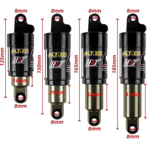 Bicycle Oil Spring Shock Absorber Electric Vehicle Snowmobile Mountain MTB Bike Rear Shock Absorber Suspension HLT100