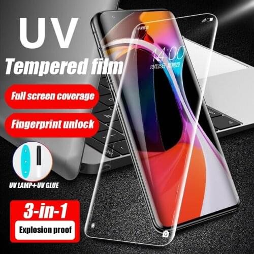 UVTempered Glass For xiaomi Mi Note 10 11 Lite Pro Ultra Screen Protector Note10 10Pro 10Ultra 11Pro 11Ultra Film Full Cover