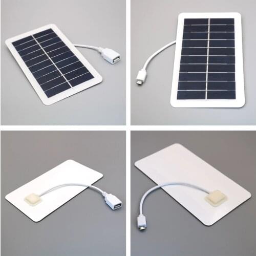 Solar Panel Charger GPS Camera Cell Phone Charger for Biking Outdoor Riding Garden Porch Hallway