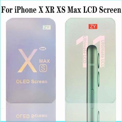 ZY LCD Screen For iPhone X XR XS Max LCD Screen Replacement For iPhone 11 Pro Max Display With 3D Touch Assembly True Tone