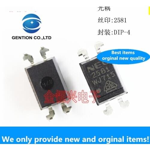 10pcs 100% orginal Optocoupler PS2581L1-A PS2581 2581 DIP-4