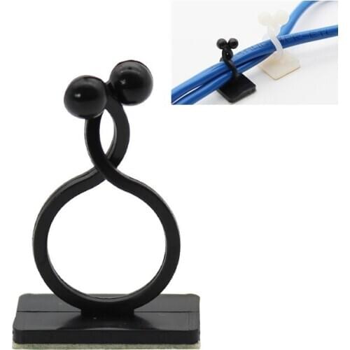 10pcs Nylon adhesive wire clamp fasteners cable protector cord organizer plants Climbing vine guides clips Fixed support holder