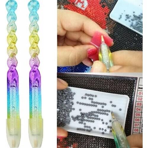 2PCS 5D Diamond Painting Point Drill Pen Cross Stitch Sewing Accessories DIY