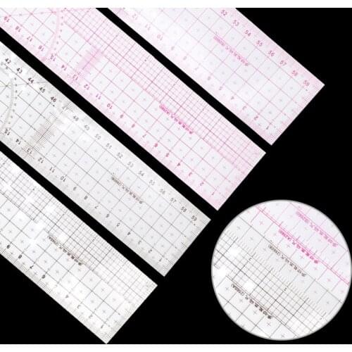 60CM Multifunctional Grading Ruler B2660 Clothing Ruler Plate Making Ruler Drawing Ruler Freely Bend A2560