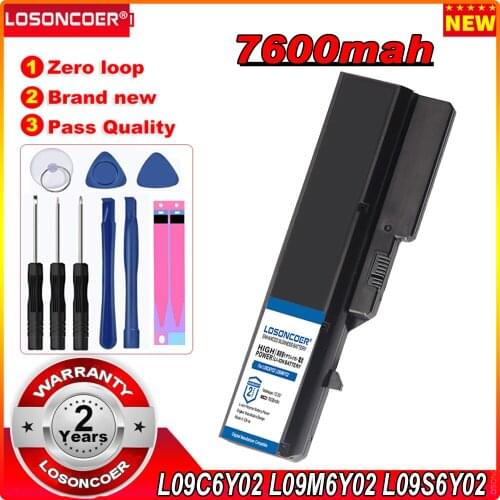 7600mAh L09M6Y02 L10M6F21 L09S6Y02 L09L6Y02 Battery for Lenovo G460 G465 G470 G475 G560 G565 G570 G575 G770 Z460 V370 V470 Z460