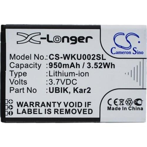 Cameron sino 950mah battery for WIKO DOLFY Kar 2 Kar2 N320 UBIK Venia Mobile, SmartPhone Battery