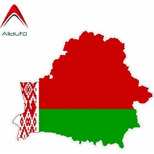 Aliauto Motorcycles Automobile Accessories Belarus Map Car Sticker Waterproof Reflective Creativ Decoration Decal PVC,13cm*11cm