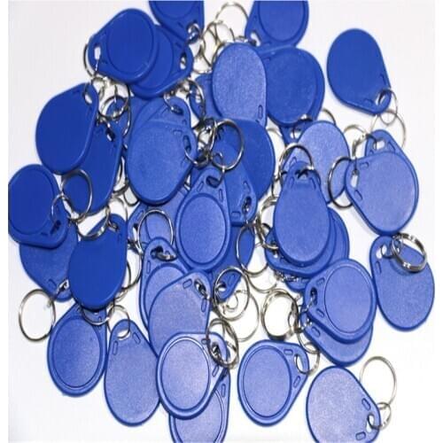 100pcs Handheld 125khz ID Keyfob RFID Tag TK4100 EM4100 Access Control Time Attendance Card Sticker Key Fob Token Ring Proximity