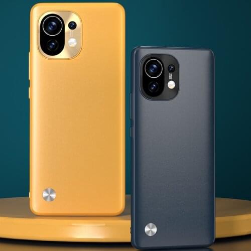 For Xiaomi Mi 11 Case Luxury Vegan leather Grain Skin Slim protective Back Cover Case For xiaomi mi 11 mi11 xiaomi11 phone shell