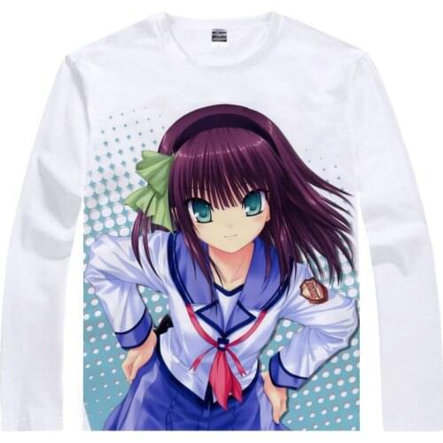 Angel Beats T-Shirt Kanade Tachibana Shirt custom shirts Anime Cartoon Clothes printed t shirts Anime cute childrens clothing a