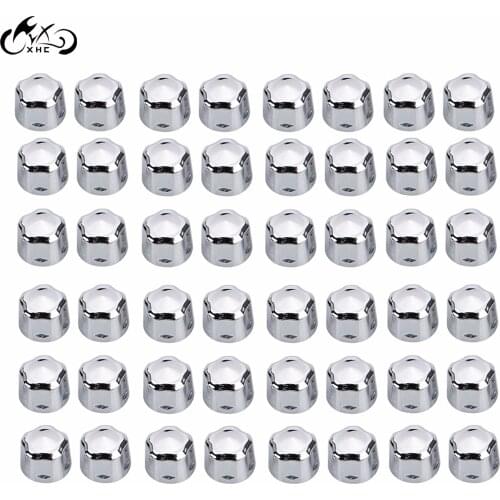 1 Set Chrome Engine Bolt Cap Set Fit For Harley Touring Electra Street Glide Road King 99-16 FLHT FLTR FLHR FLHX Softail 99-17