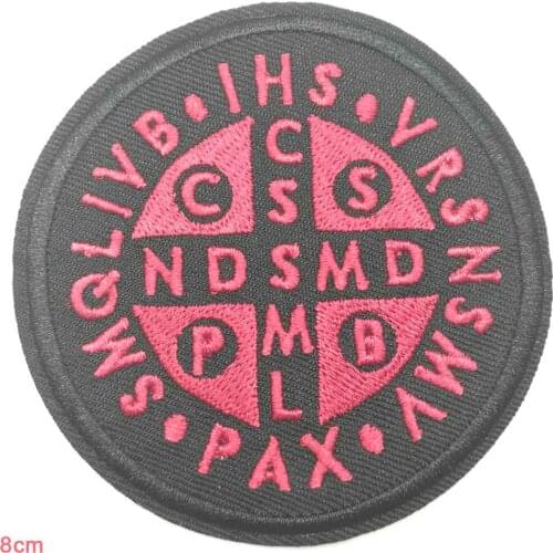 Red Words Iron On Embroidered Clothes Patches For Clothing Stickers Garment Wholesale