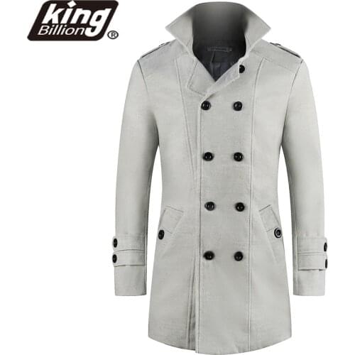 Men Wool Blends Coats Autumn Winter New Solid Color High Quality Mens Wool Coats Luxurious Wool Blends Coat Male
