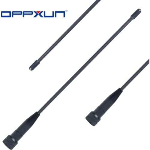 OPPXUN 669C SMA-M Male Flexible VHF/UHF Dual Band Two Way Portable HF Radio Ham Antenna For Baofeng Yaesu UV 3R 100 200 UV3R