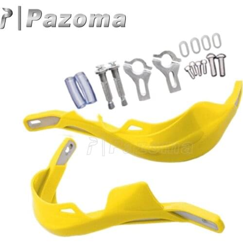 PAZOMA 7/8" Yellow Alloy Handguard Protector Raptor Hand Guards for RMZ250 RMZ450 DRZ400 RM250
