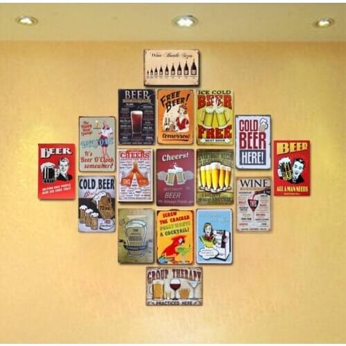 BEER STYLES AROUND THE WORLD Vintage Tin Sign Bar pub home Wall Decor Retro Metal Art Poster