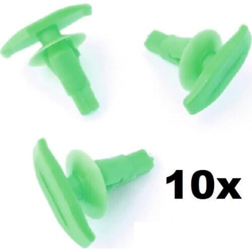 10x For Honda Plastic Weatherstrip & Rubber Door Seal Clips, Door Gasket Clip- Green #72311-S5S-003