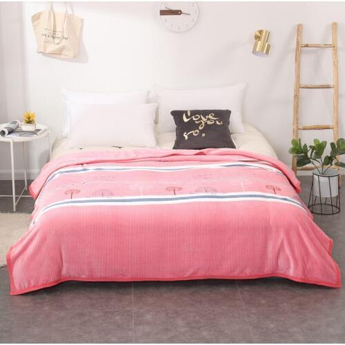 Tree Thickened quality plush bedspread blanket 200x230cm High Density Super Soft Flannel Blanket for the sofa/Bed/Ca