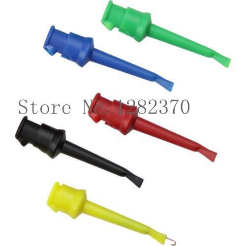 [SA] TC2135 high quality copper wire nylon quick test clip test hook red DIY Test Clip --100pcs/lot