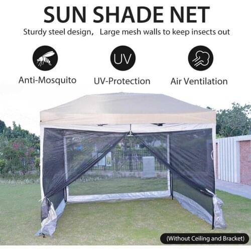 Camping Mosquito Tent Net Portable Folding Mesh 300D Outdoor Mosquito Repell Sunshade Mesh for Camping (No Bracket and Roof)