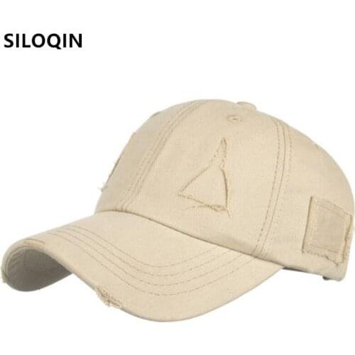 SILOQIN Snapback Cap Men Women Washed Cotton Baseball Cap Novelty Distressed Casual Sports Cap Adjustable Size Couple Tongue Cap