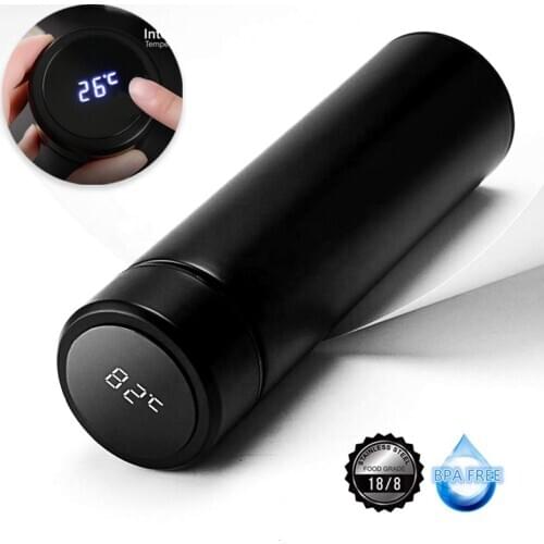 500ml Thermos Bottle Smart Stainless Steel Thermal Water Mugs for Coffee LED Display Temperature Tumbler Vacuum Flasks Drinkware