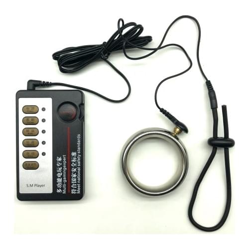 Adult Products Electric Shock Penis Ring Electro Shock Penis Massagers Enlargement Sex Accessories Sex Toys For Men