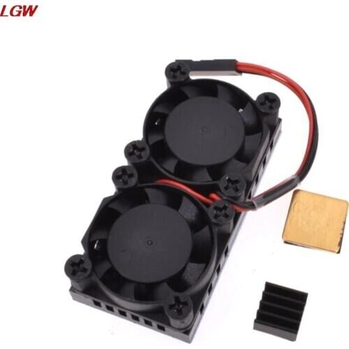Ultimate Dual Cooling Fan Kit with Aluminum Heatsink Raspberry Pi 3/2B 3B+AU