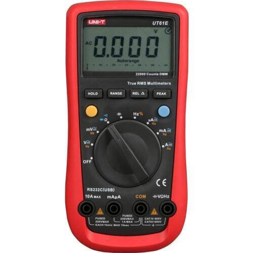 UNI-T UT61E AC/DC True RMS Digital Auto Ranging Hold Multimeter