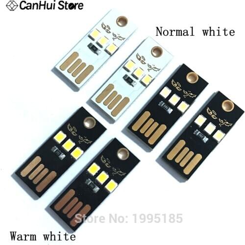 USB 3-LED Light Super Bright Pocket Lamp Module led Lamp white Light For Power Bank Computer Laptop Small fat pier USB light New